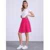 imageAllegra K Womens Denim Skirt High Waist Stretch Knee Length Flared Casual Jean SkirtsHot Pink