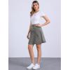 imageAllegra K Womens Denim Skirt High Waist Stretch Knee Length Flared Casual Jean SkirtsLight Grey