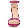 imageAllegra K Womens Glitter Ankle Strap Chunky Heels Sandals Hot Pink 6 M US