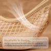 imageAllegra K Womens Mesh Heels Pumps Pointed Toe Chunky Heel Comfortable Dress ShoesBeige