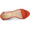 imageAllegra K Womens Platform Ankle Strap Chunky High Heel Orange Sandals  6 M US