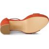 imageAllegra K Womens Platform Ankle Strap Chunky High Heel Orange Sandals  6 M US