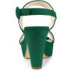 imageAllegra K Womens Platform Heel Slingback Chunky Green Heel Sandals 9 m US
