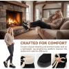 imageAllegra K Womens Warm Ankle Boot Laceup Flat Snow BootsBlack