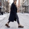 imageAllegra K Womens Warm Ankle Boot Laceup Flat Snow BootsCoffee