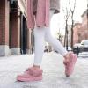 imageAllegra K Womens Winter Ankle Boot Laceup Flat Snow BootsPink