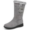 imageAllegra K Womens Snow Double Buckle Flat Warm MidCalf BootsGrey