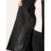 imageAllegra K High Neck Winter Coat for Womens Zip Up Belted MidLong OvercoatBlack
