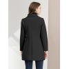 imageAllegra K Womens 2025 Coat Winter Classic Vintage MidLength Lapel Collar Single Breasted OvercoatBlack