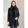 imageAllegra K Womens 2025 Coat Winter Classic Vintage MidLength Lapel Collar Single Breasted OvercoatBlack