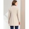 imageAllegra K Womens 2025 Coat Winter Classic Vintage MidLength Lapel Collar Single Breasted OvercoatCream White