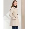 imageAllegra K Womens 2025 Coat Winter Classic Vintage MidLength Lapel Collar Single Breasted OvercoatCream White