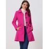 imageAllegra K Womens 2025 Coat Winter Classic Vintage MidLength Lapel Collar Single Breasted OvercoatHot Pink