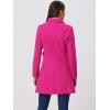 imageAllegra K Womens 2025 Coat Winter Classic Vintage MidLength Lapel Collar Single Breasted OvercoatHot Pink