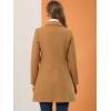 imageAllegra K Womens 2025 Coat Winter Classic Vintage MidLength Lapel Collar Single Breasted OvercoatKhaki