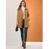 imageAllegra K Womens 2025 Coat Winter Classic Vintage MidLength Lapel Collar Single Breasted OvercoatKhaki