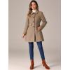 imageAllegra K Womens 2025 Coat Winter Classic Vintage MidLength Lapel Collar Single Breasted OvercoatLight Brown