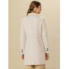 imageAllegra K Womens 2025 Winter Outerwear MidLong Double Breasted Pea CoatBeige
