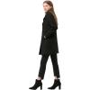 imageAllegra K Womens 2025 Winter Outerwear MidLong Double Breasted Pea CoatBlack