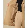 imageAllegra K Womens 2025 Winter Outerwear MidLong Double Breasted Pea CoatCamel