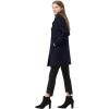 imageAllegra K Womens 2025 Winter Outerwear MidLong Double Breasted Pea CoatDark Blue