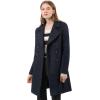 imageAllegra K Womens 2025 Winter Outerwear MidLong Double Breasted Pea CoatDark Blue