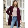 imageAllegra K Womens 2025 Winter Outerwear MidLong Double Breasted Pea CoatPurplish
