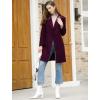 imageAllegra K Womens 2025 Winter Outerwear MidLong Double Breasted Pea CoatPurplish