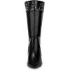 imageAllegra K Womens Boot Pointed Toe Kitten Heel Boots Knee High BootsBlack