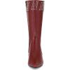 imageAllegra K Womens Boot Pointed Toe Kitten Heel Boots Knee High BootsBurgundy