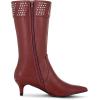 imageAllegra K Womens Boot Pointed Toe Kitten Heel Boots Knee High BootsBurgundy