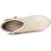 imageAllegra K Womens Chunky High Heels Platform Bow Decor Ankle BootsBeige