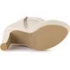 imageAllegra K Womens Chunky High Heels Platform Bow Decor Ankle BootsBeige