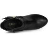 imageAllegra K Womens Chunky High Heels Platform Bow Decor Ankle BootsBlack