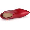 imageAllegra K Womens Clear Heel Pointed Toe Chunky Heels Ankle BootsRed