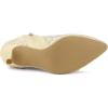 imageAllegra K Womens Floral Embroidered Stiletto Heels Lace Ankle BootsBeige
