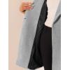 imageAllegra K Womens Lapel Collar Coat Double Breast Winter MidLong OvercoatGrey