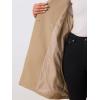 imageAllegra K Womens Lapel Collar Coat Double Breast Winter MidLong OvercoatKhaki