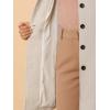 imageAllegra K Womens Peter Pan Collar Overcoat Single Breasted Pockets Winter Long CoatBeige