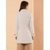imageAllegra K Womens Peter Pan Collar Overcoat Single Breasted Pockets Winter Long CoatBeige