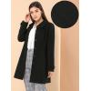 imageAllegra K Womens Peter Pan Collar Overcoat Single Breasted Pockets Winter Long CoatBlack