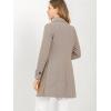 imageAllegra K Womens Peter Pan Collar Overcoat Single Breasted Pockets Winter Long CoatBrown