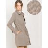 imageAllegra K Womens Peter Pan Collar Overcoat Single Breasted Pockets Winter Long CoatBrown