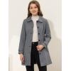imageAllegra K Womens Peter Pan Collar Overcoat Single Breasted Pockets Winter Long CoatDeep Blue