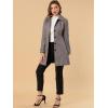 imageAllegra K Womens Peter Pan Collar Overcoat Single Breasted Pockets Winter Long CoatLight Brown