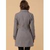 imageAllegra K Womens Peter Pan Collar Overcoat Single Breasted Pockets Winter Long CoatLight Brown