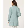 imageAllegra K Womens Peter Pan Collar Overcoat Single Breasted Pockets Winter Long CoatLight Green