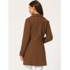 imageAllegra K Womens Peter Pan Collar Overcoat Single Breasted Pockets Winter Long CoatSolid Brown