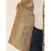 imageAllegra K Womens Peter Pan Collar Overcoat Single Breasted Pockets Winter Long CoatSolid Khaki