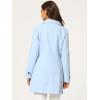 imageAllegra K Womens Peter Pan Collar Overcoat Single Breasted Pockets Winter Long CoatSolid Light Blue